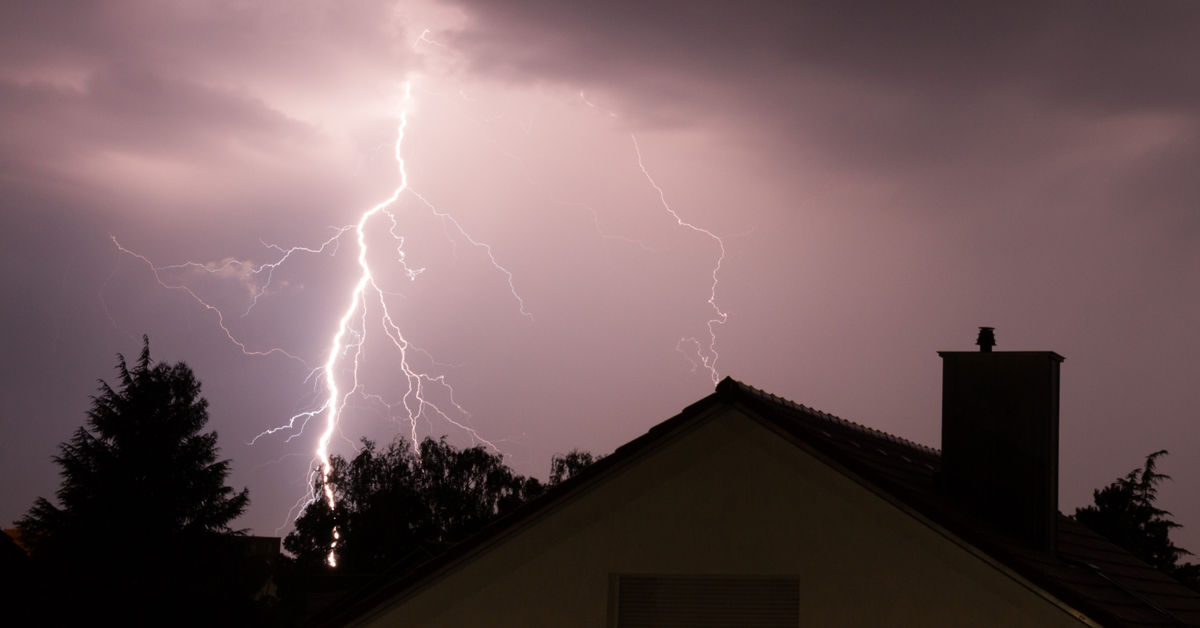 Avoid showers, dishes during thunderstorms