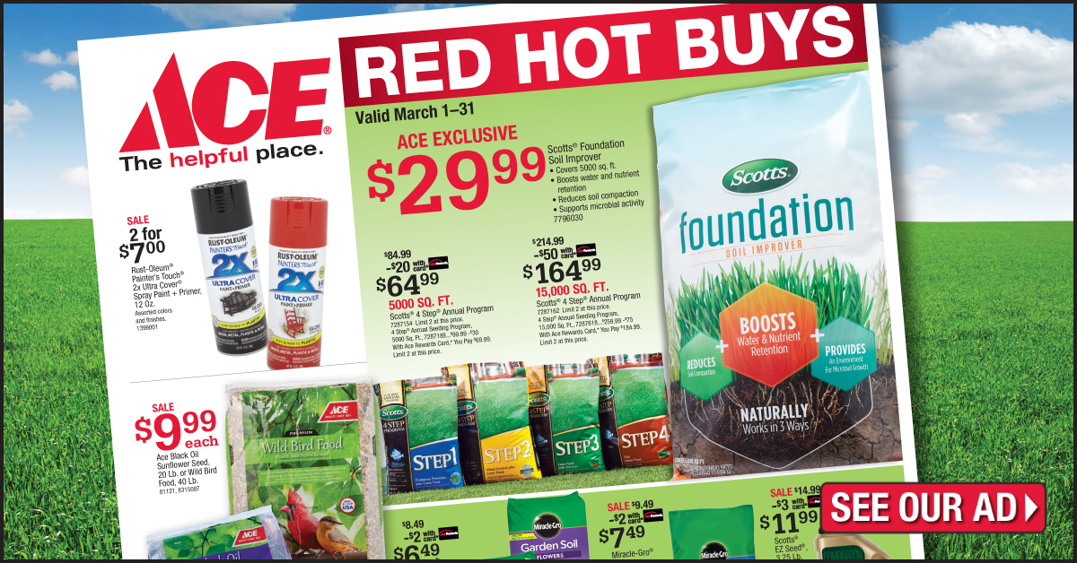 Red Hot Buys Suburban Ace Hardware