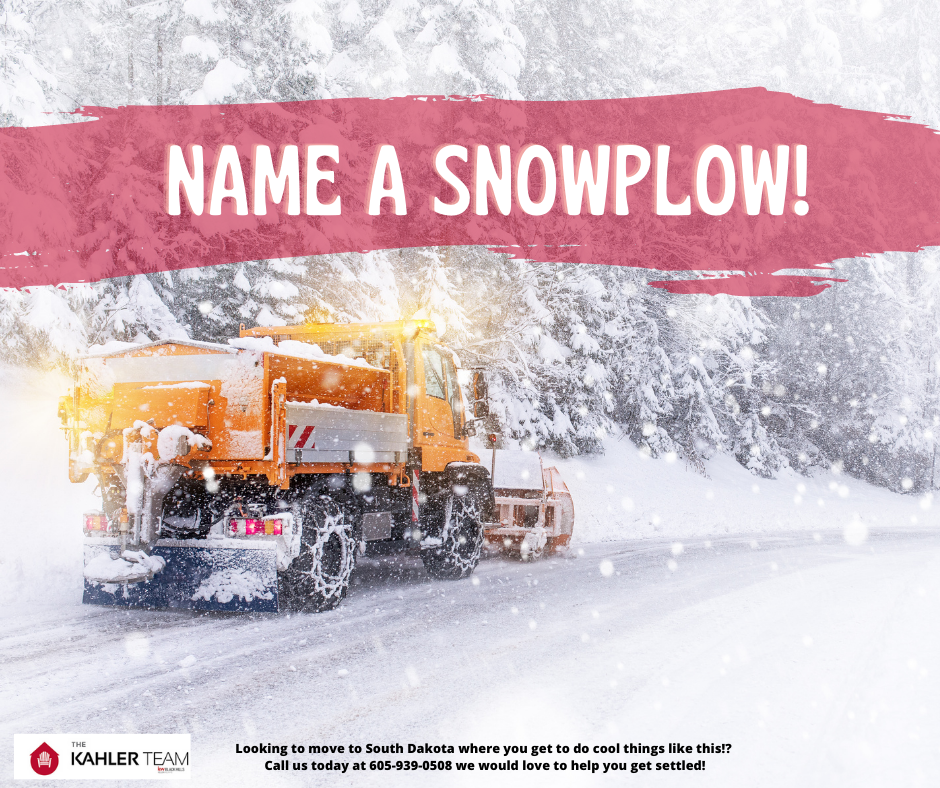 SDDOT Name A Snowplow Contest South Dakota Department of Transportation